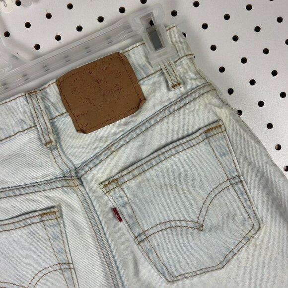 Levi's 550 Vtg Jean Shorts Women 3 -‎ 26" Waist USA Made High Waisted 90s Grunge - Picture 3 of 8
